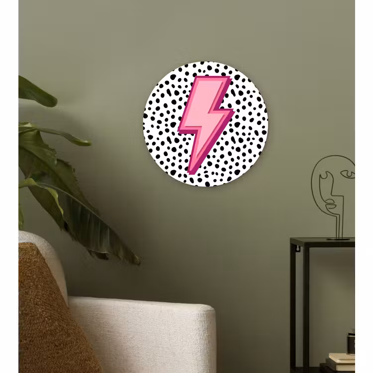 Forexbild Rund - Blitz - Rosa - Punkte — 3