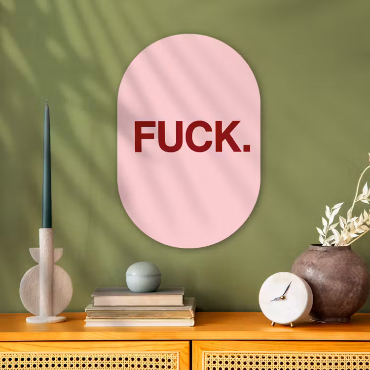 Forexbild Oval - Statement - Kraftvoll - Rosa — 3