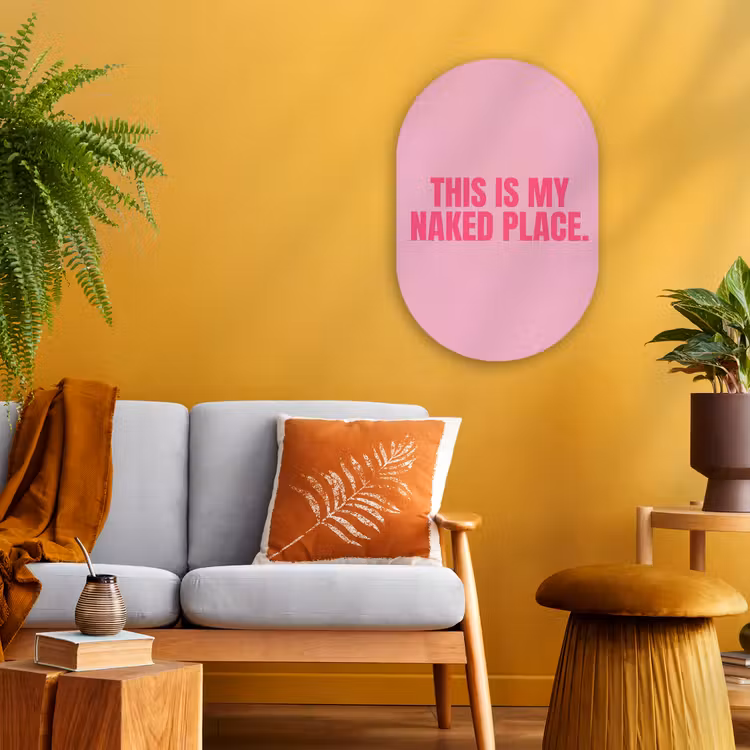 Forexbild Oval - Text - Modern - Rosa — 2