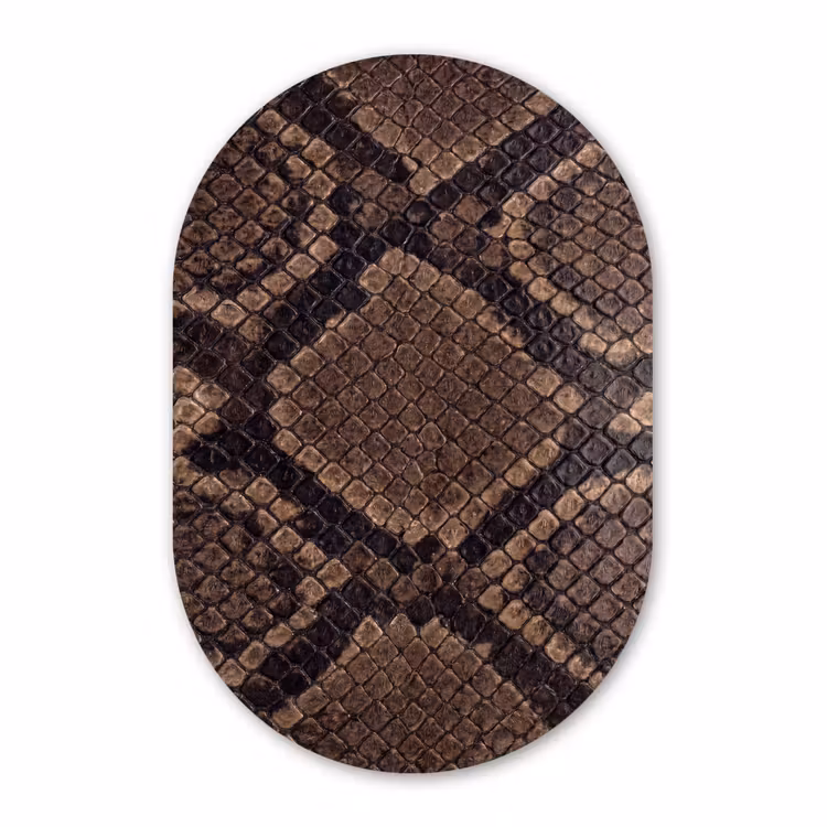 Forexbild Oval - Python - Schuppen - Bronze — 1