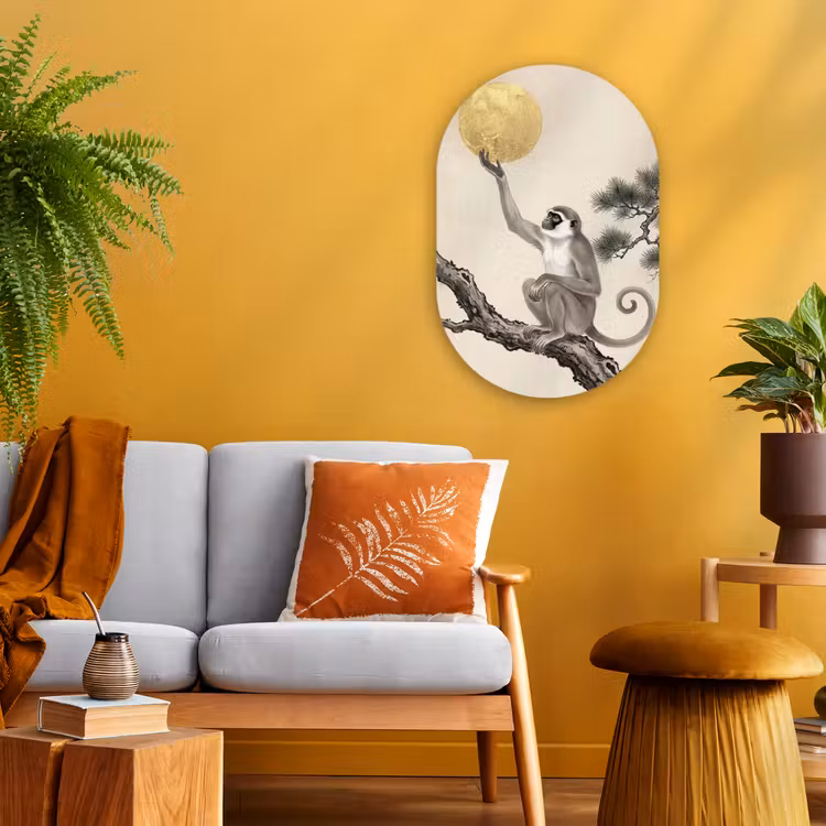 Forexbild Oval - Affe - Mond - Gold — 2