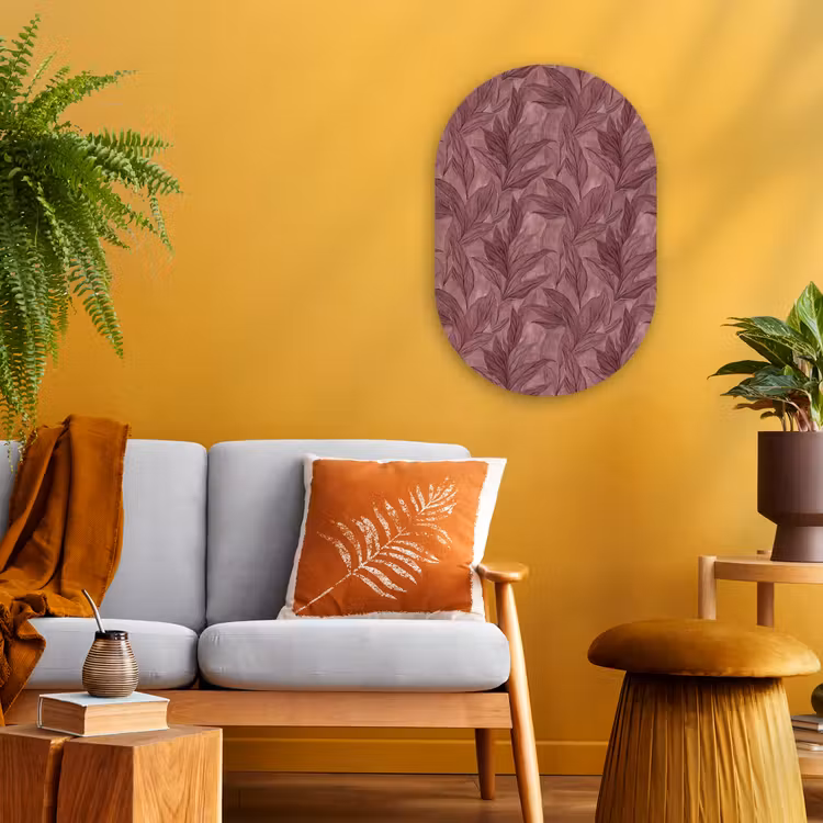Forexbild Oval - Blätter - Muster - Lila — 2