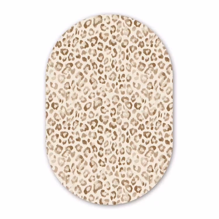 Forexbild Oval - Leopard - Klassisch - Beige — 1