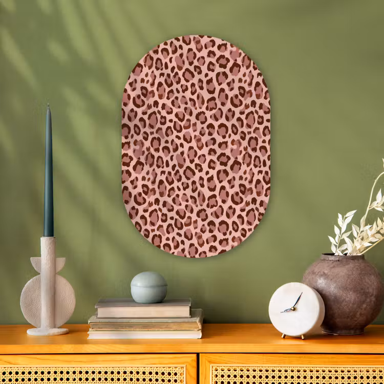 Forexbild Oval - Leopard - Muster - Rosa — 3