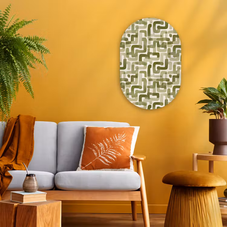 Forexbild Oval - Modern - Grafisch - Grün — 2