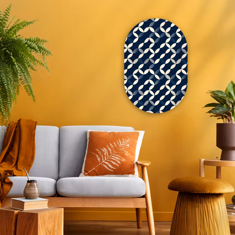 Forexbild Oval - Abstrakt - Muster - Blau — 2