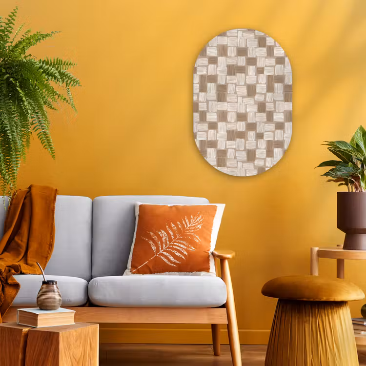 Forexbild Oval - Block - Muster - Braun — 2
