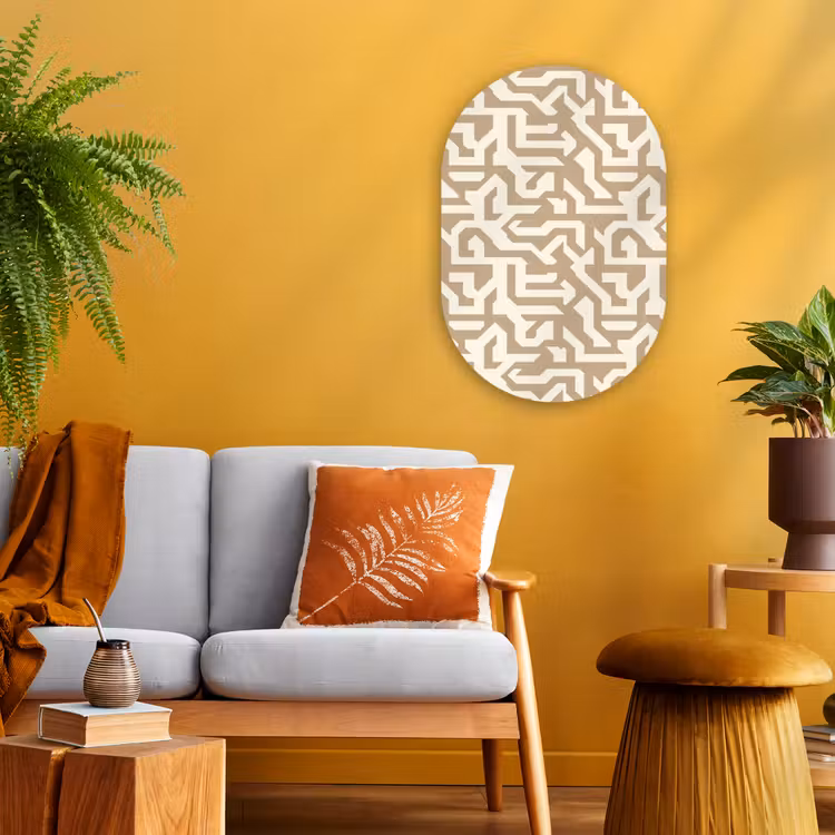 Forexbild Oval - Modern - Abstrakt - Beige — 2