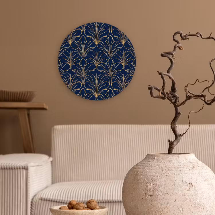 Forexbild Rund - Deco - Ventilator - Blau — 2