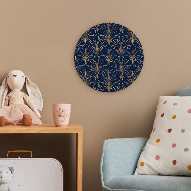 Forexbild Rund - Deco - Ventilator - Blau — 5