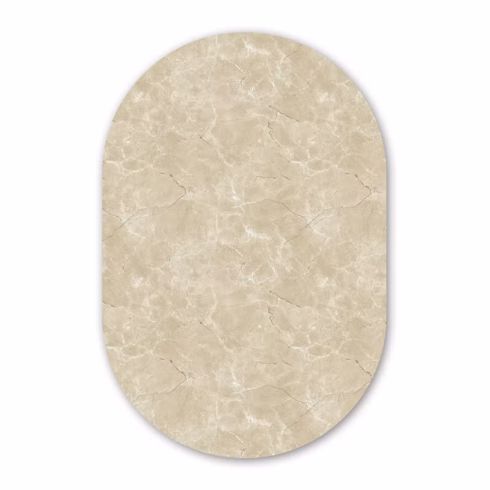 Forexbild Oval - Hellbeige - Marmor - Diffusionsäderung — 1