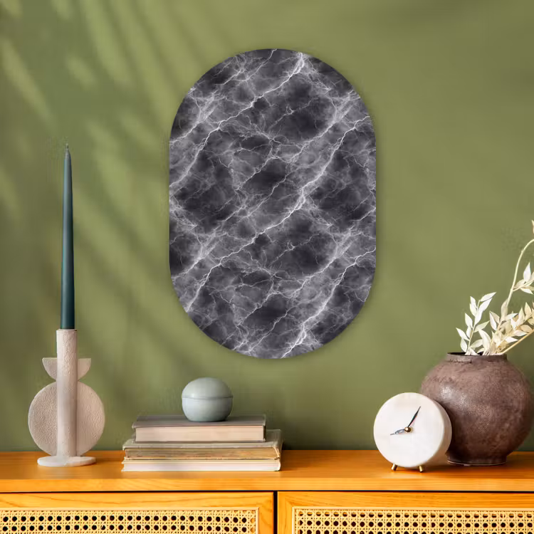 Forexbild Oval - Dunkelgrau - Blitz - Marmor — 3