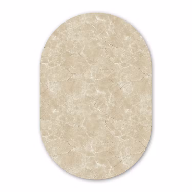 Forexbild Oval - Hellbeige - Marmor - Diffusionsäderung — 1