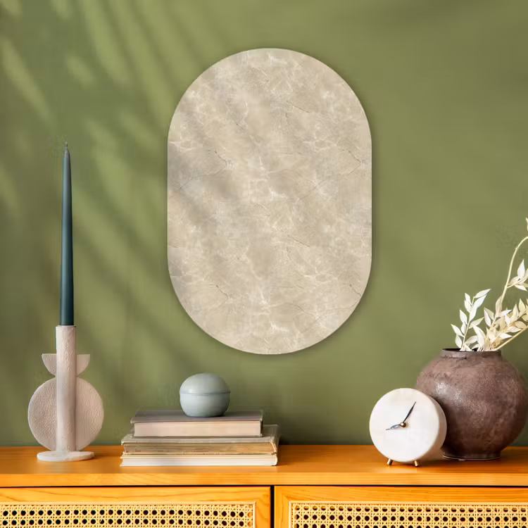 Forexbild Oval - Hellbeige - Marmor - Diffusionsäderung — 3