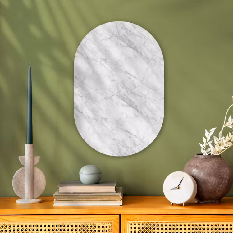 Forexbild Oval - Klassisch - Marmor - Grau — 3