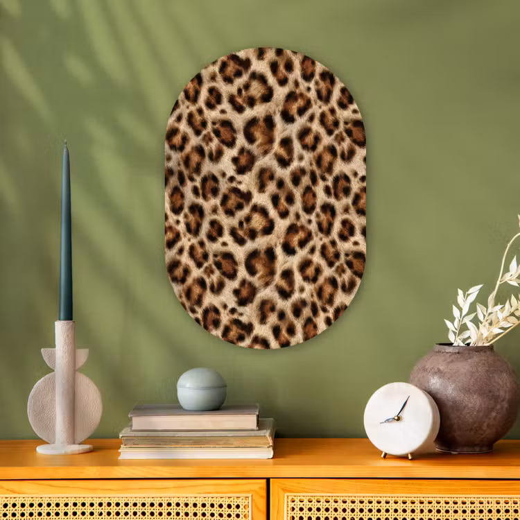 Forexbild Oval - Leopard – Braun – Fell — 3
