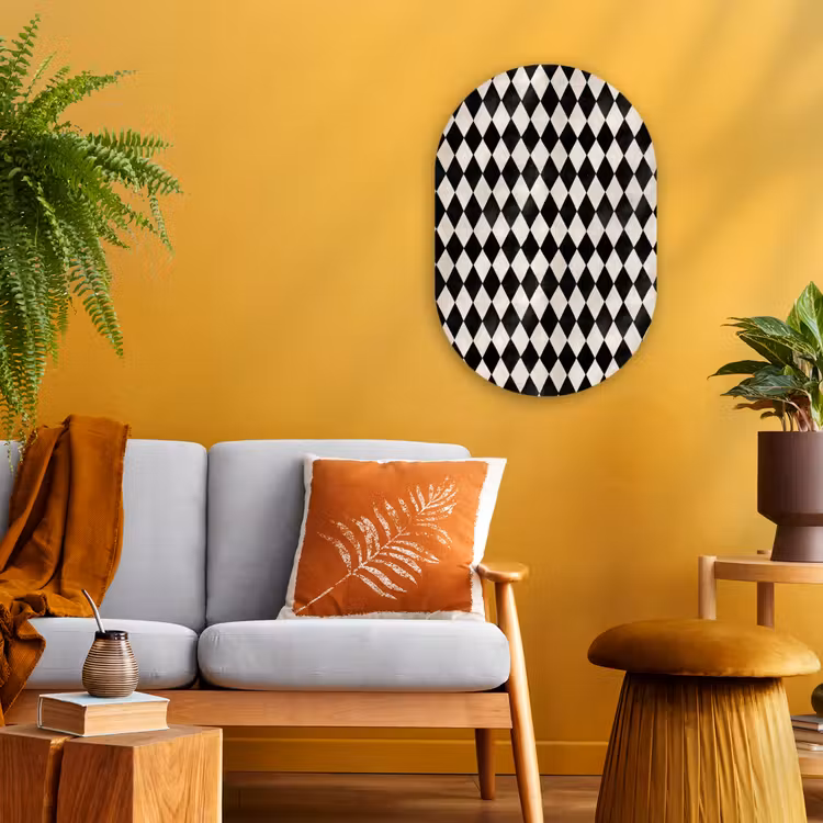 Forexbild Oval - Klassisch - Muster - Schwarz — 2