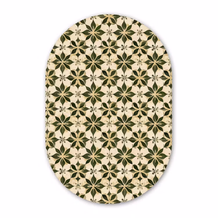 Forexbild Oval - Fliese - Muster - Grün — 1