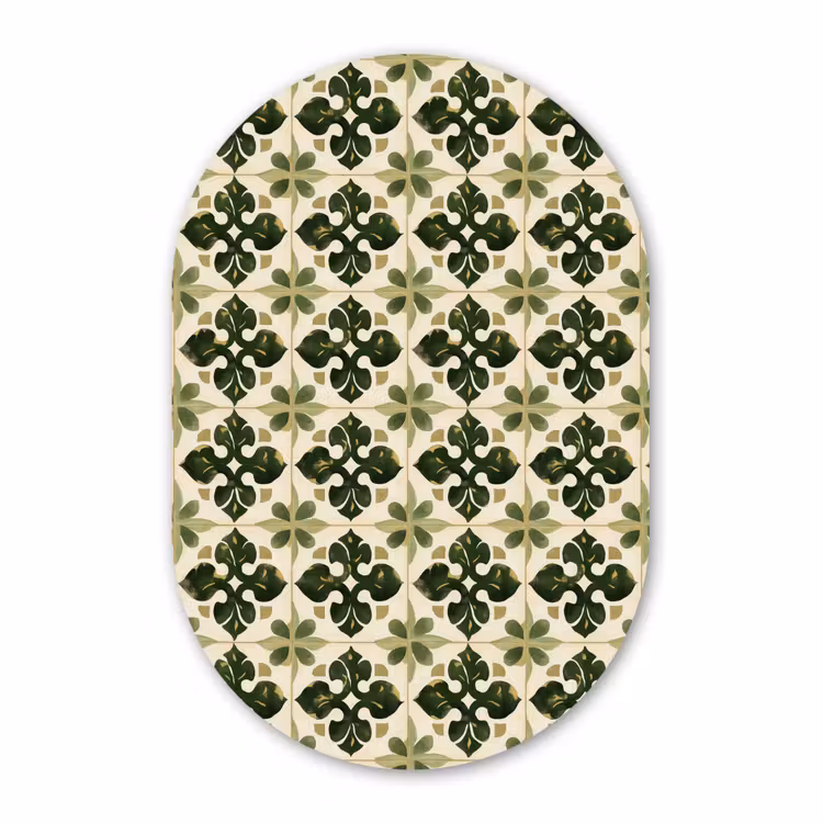 Forexbild Oval - Muster - Fliese - Grün — 1