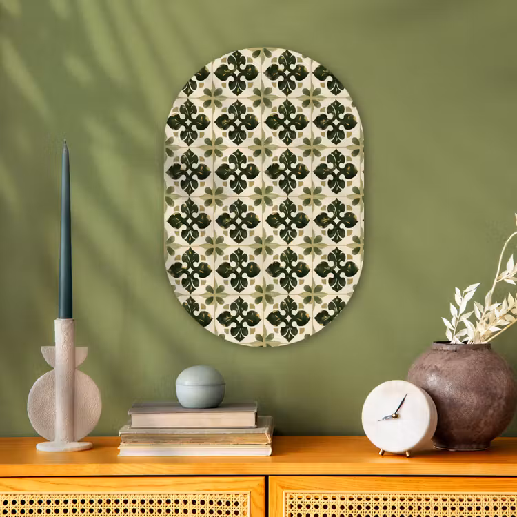 Forexbild Oval - Muster - Fliese - Grün — 3