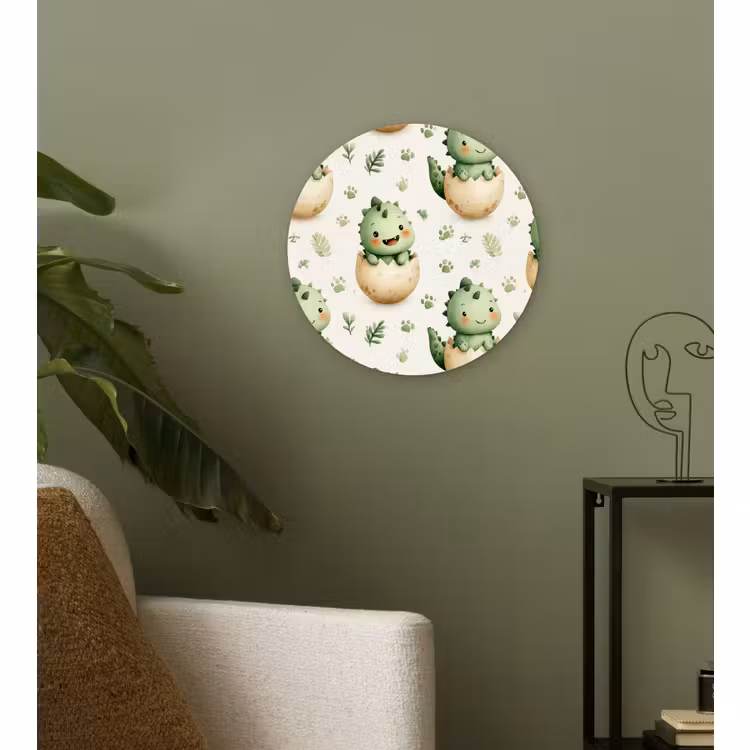 Forexbild Rund - Dino - Eier - Grün — 3