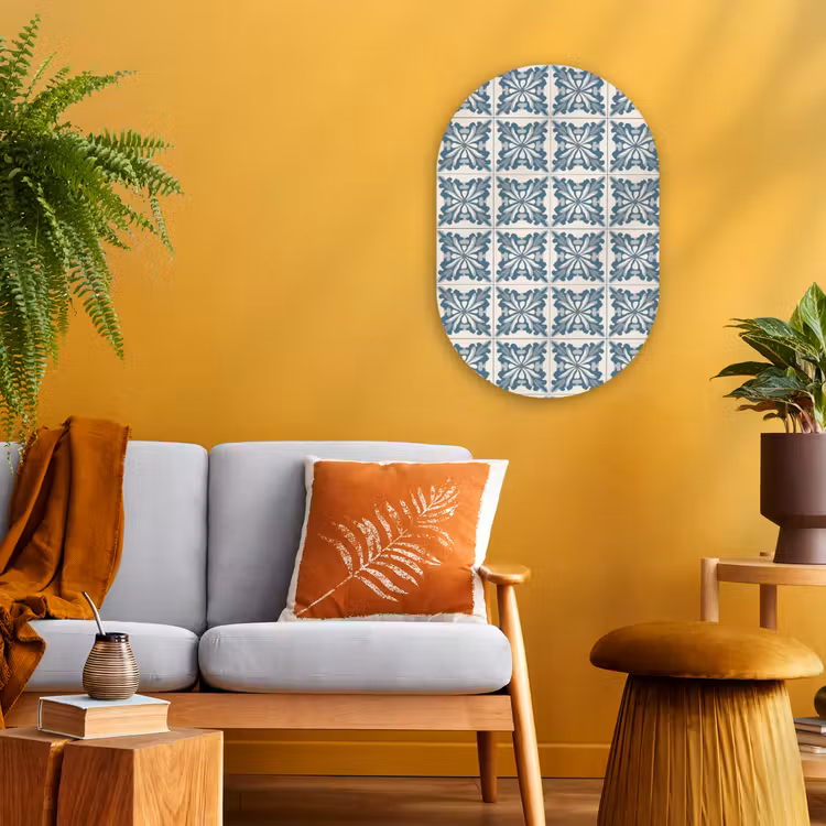 Forexbild Oval - Muster - Fliese - Blau — 2