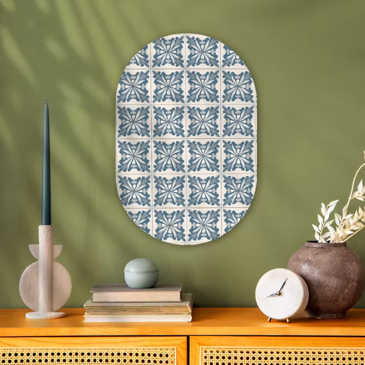 Forexbild Oval - Muster - Fliese - Blau — 3