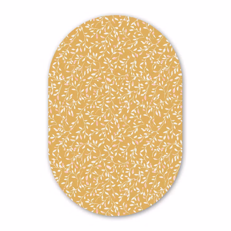 Forexbild Oval - Äste - Muster - Ocker — 1