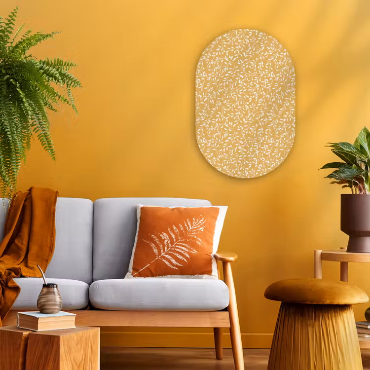 Forexbild Oval - Äste - Muster - Ocker — 2