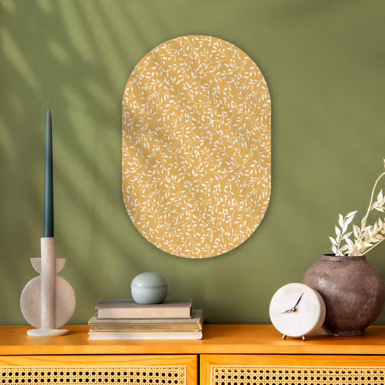 Forexbild Oval - Äste - Muster - Ocker — 3
