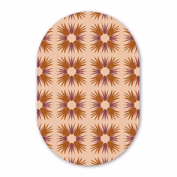 Forexbild Oval - Ornament - Muster - Ocker — 1