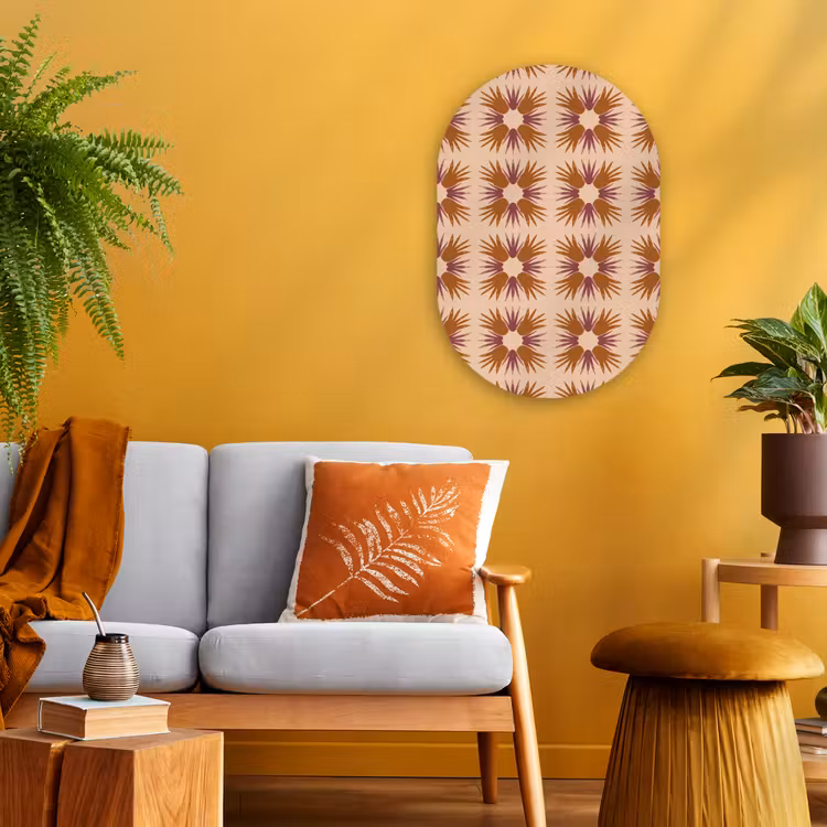 Forexbild Oval - Ornament - Muster - Ocker — 2