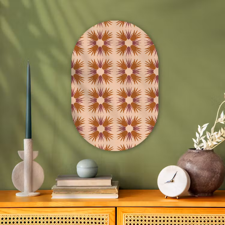Forexbild Oval - Ornament - Muster - Ocker — 3