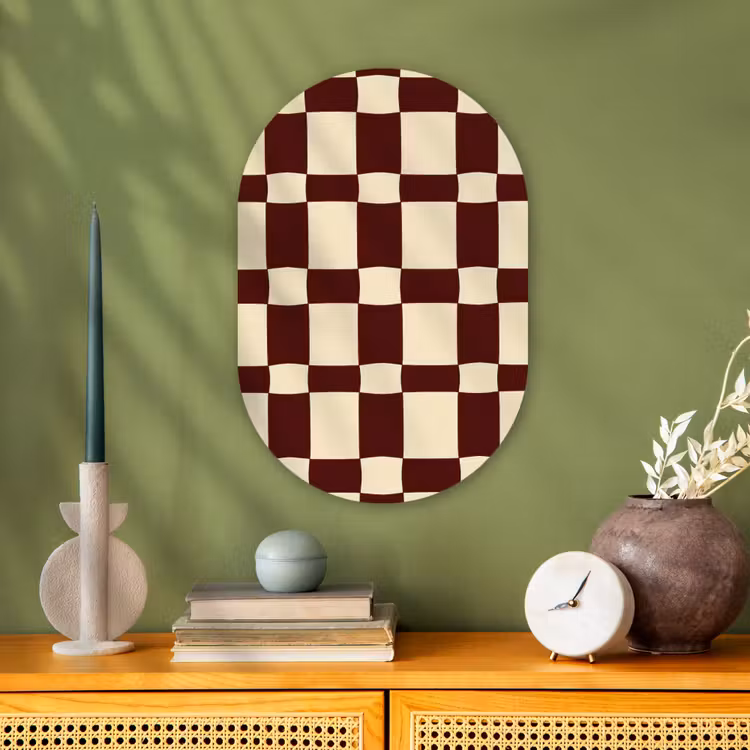 Forexbild Oval - Retro - Muster - Braun — 3