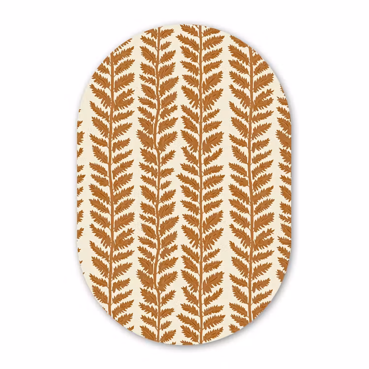 Forexbild Oval - Textur - Blätter - Ocker — 1