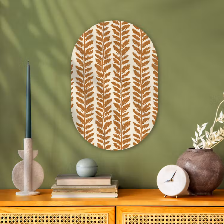 Forexbild Oval - Textur - Blätter - Ocker — 3