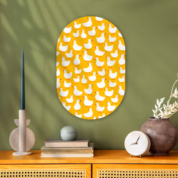 Forexbild Oval - Enten - Muster - Gelb — 3