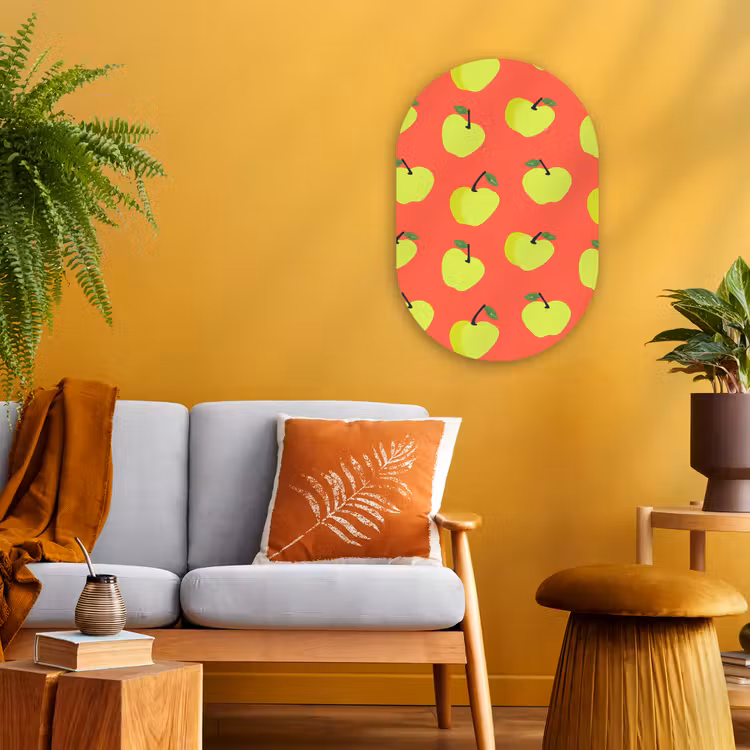 Forexbild Oval - Äpfel - Modern - Grün — 2
