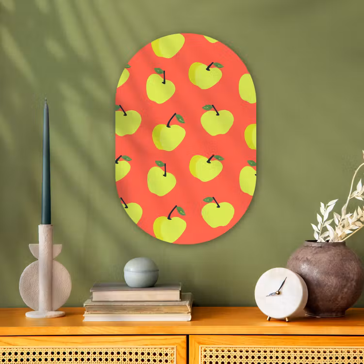 Forexbild Oval - Äpfel - Modern - Grün — 3