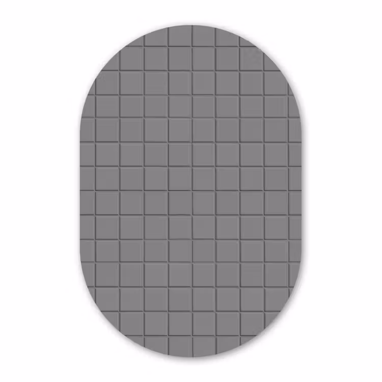 Forexbild Oval - Modern - Muster - Grau — 1