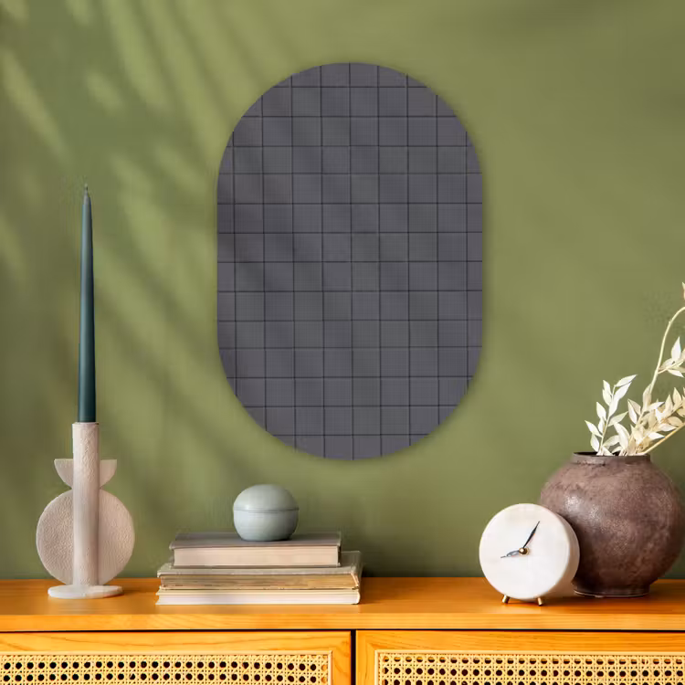 Forexbild Oval - Muster - Fliese - Graphit - Grau — 3
