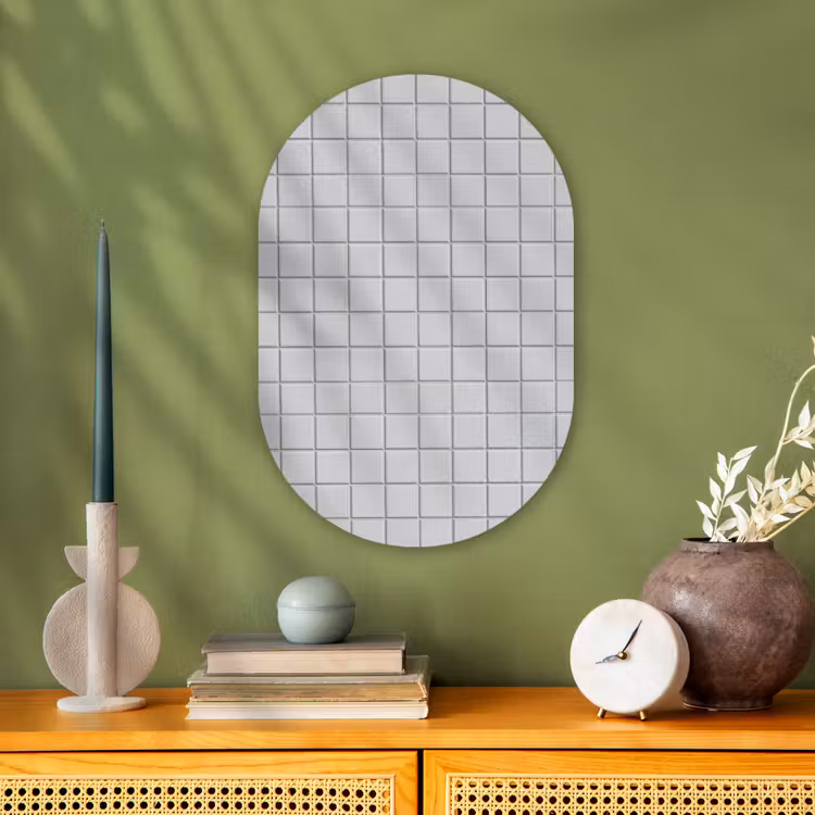 Forexbild Oval - Muster - Kacheln - Hell - Grau — 3