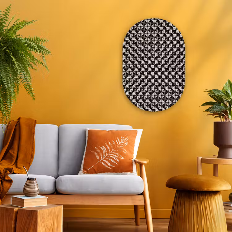 Forexbild Oval - Muster - Marmor - Schwarz — 2