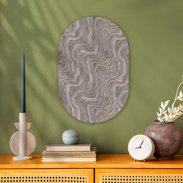 Forexbild Oval - Muster - Textur - Grau — 3