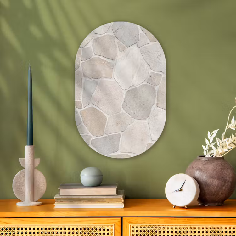 Forexbild Oval - Stein – Muster – Textur – Beige — 3