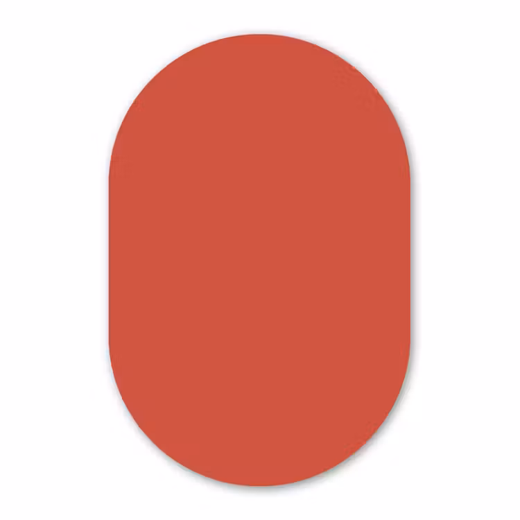 Forexbild Oval - Brick – Red – Rot — 1