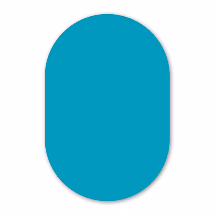 Forexbild Oval - Deep – Türkis – Türkis — 1