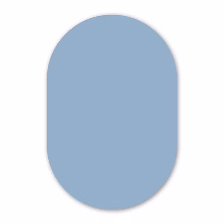 Forexbild Oval - Dusty – Denim – Blau — 1
