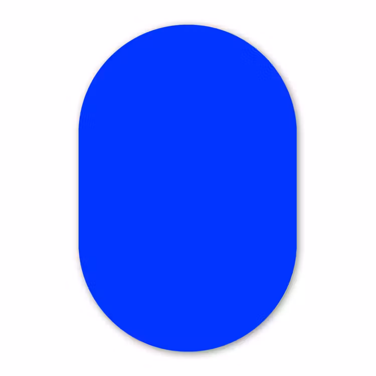 Forexbild Oval - Electric – Blue – Blau — 1