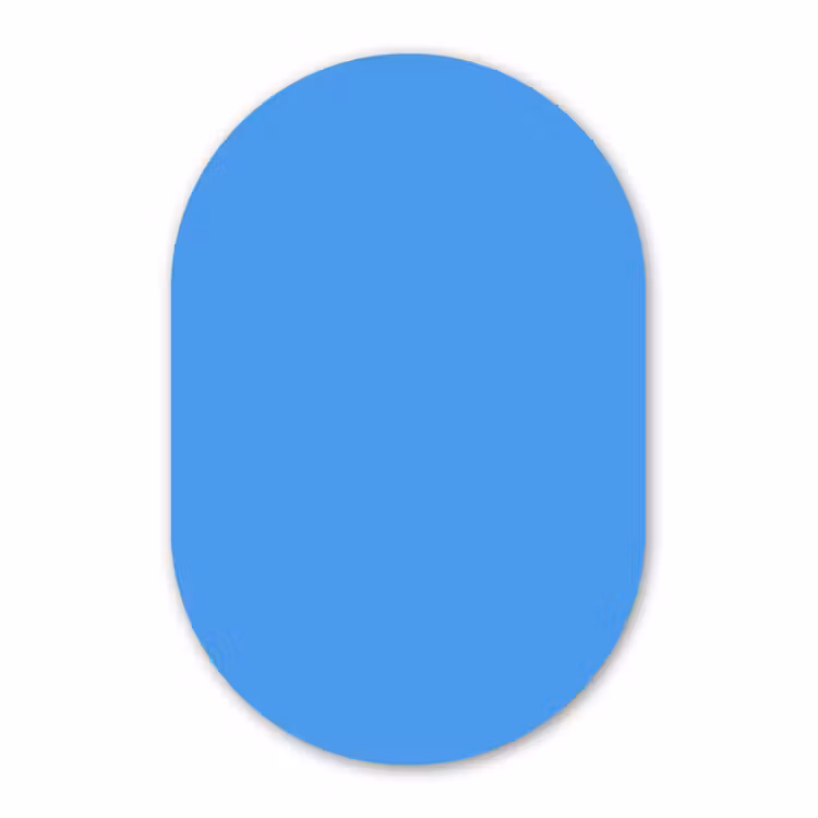 Forexbild Oval - Hell – Azurblau – Blau — 1